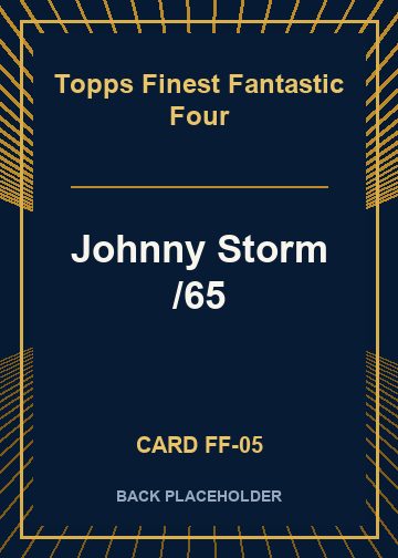 Johnny Storm /65 back card image