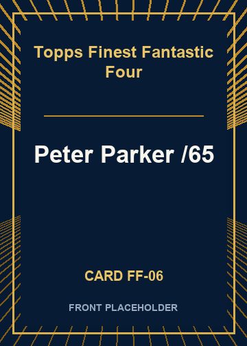 Peter Parker /65 front card image