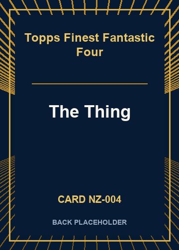 The Thing back card image