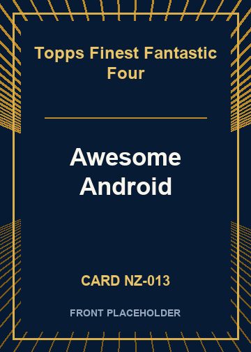 Awesome Android card thumbnail