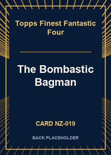 The Bombastic Bagman back card image