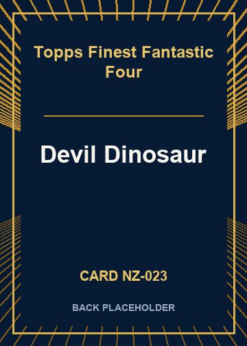 Devil Dinosaur back card image