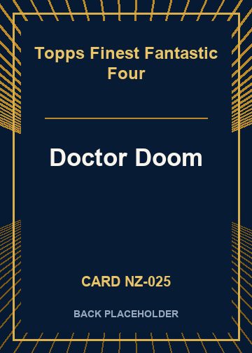 Doctor Doom back card image