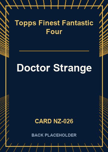 Doctor Strange back card image