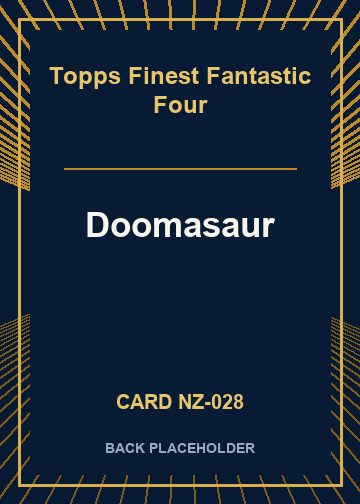 Doomasaur back card image