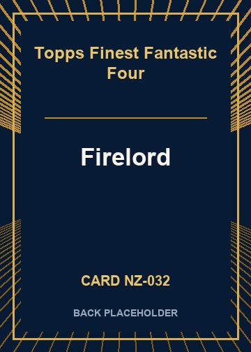 Firelord back card image