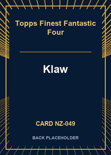 Klaw back card image