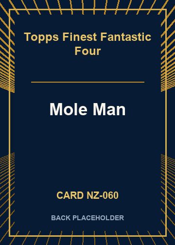 Mole Man back card image