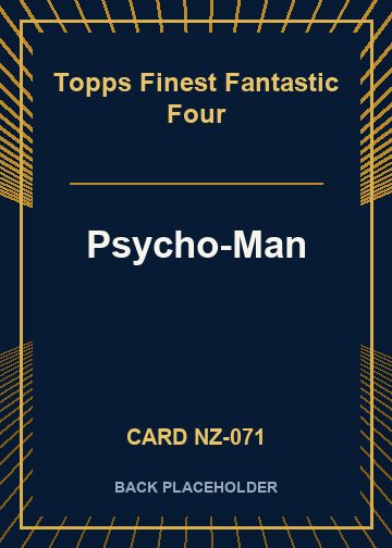 Psycho-Man back card image
