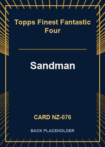 Sandman back card image