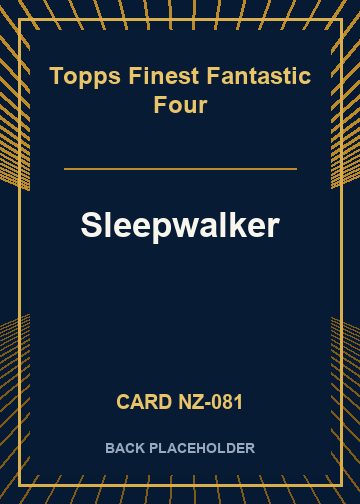 Sleepwalker back card image