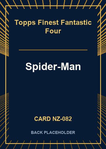 Spider-Man back card image