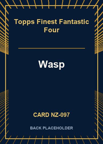 Wasp back card image