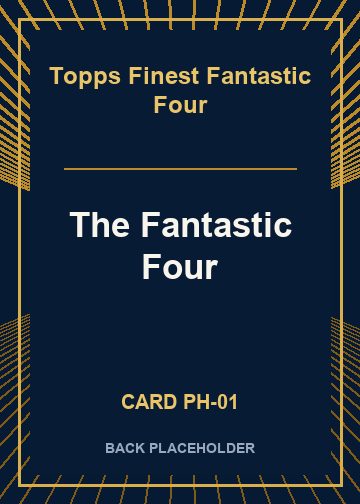 The Fantastic Four back card image