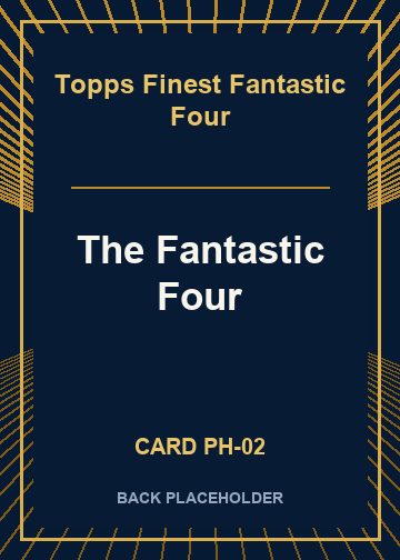 The Fantastic Four back card image