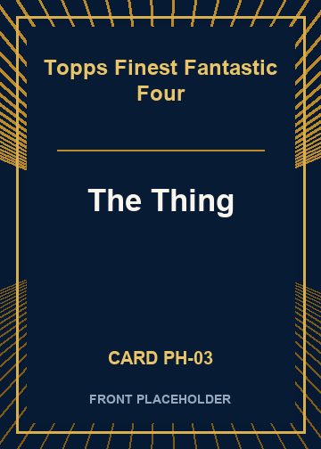 The Thing front card image
