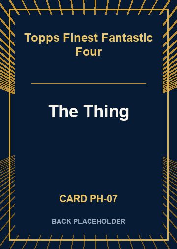 The Thing back card image