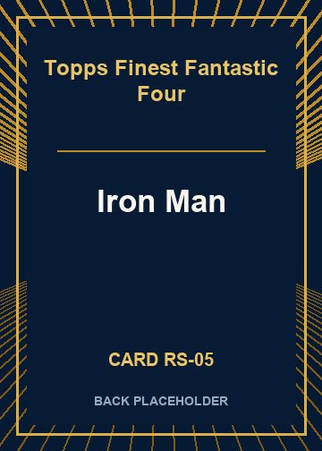 Iron Man back card image