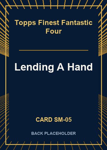 Lending A Hand back card image