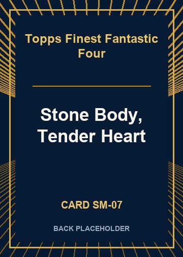 Stone Body, Tender Heart back card image