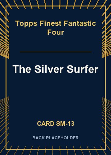 The Silver Surfer back card image