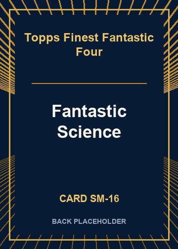 Fantastic Science back card image