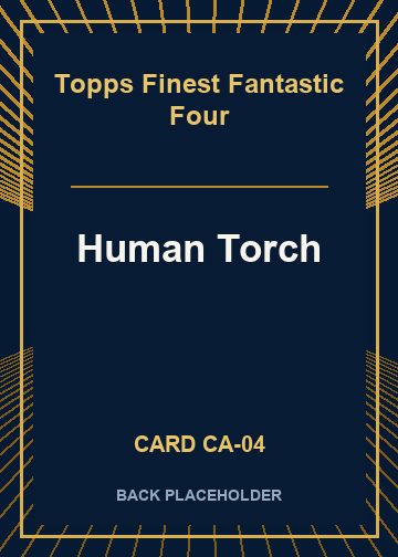 Human Torch back card image