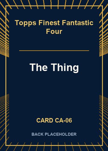The Thing back card image