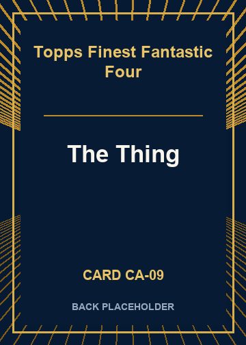 The Thing back card image