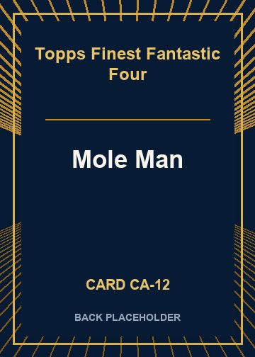 Mole Man back card image