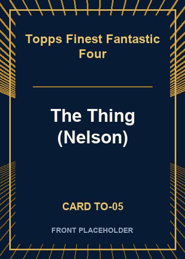 The Thing (Nelson) front card image