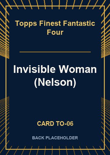 Invisible Woman (Nelson) back card image