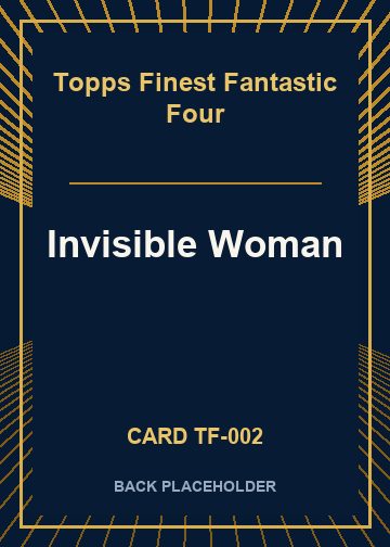 Invisible Woman back card image