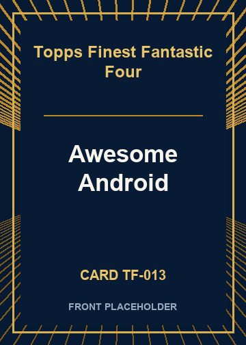 Awesome Android front card image