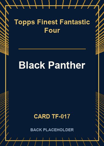 Black Panther back card image
