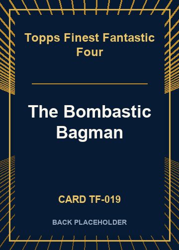 The Bombastic Bagman back card image