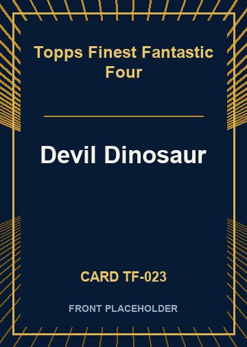 Devil Dinosaur front card image