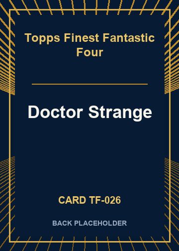 Doctor Strange back card image