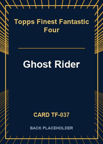 Ghost Rider back card image