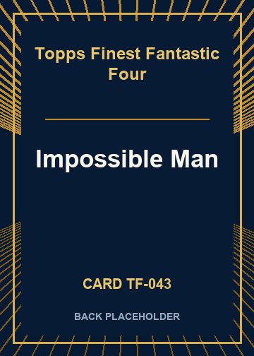 Impossible Man back card image
