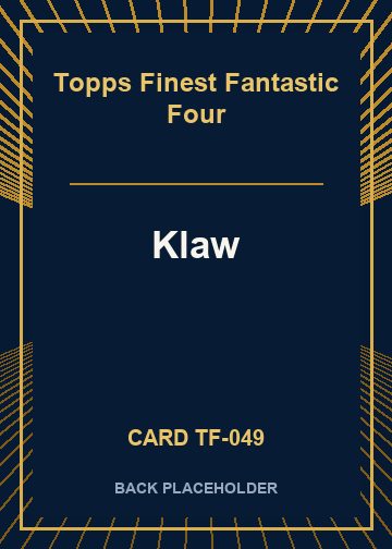 Klaw back card image