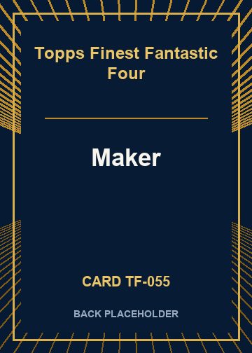Maker back card image