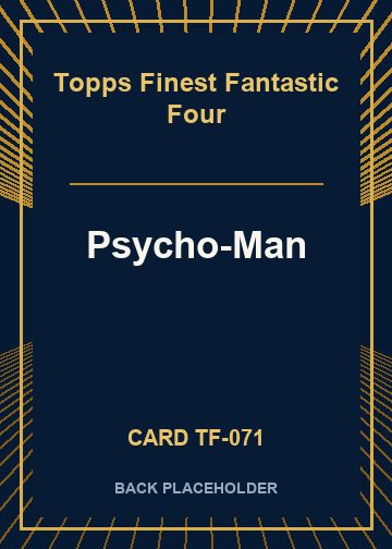 Psycho-Man back card image