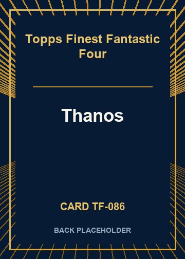 Thanos back card image