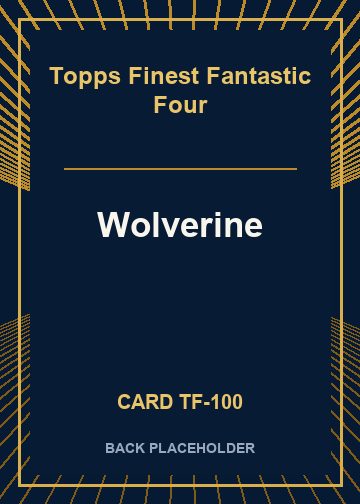 Wolverine back card image