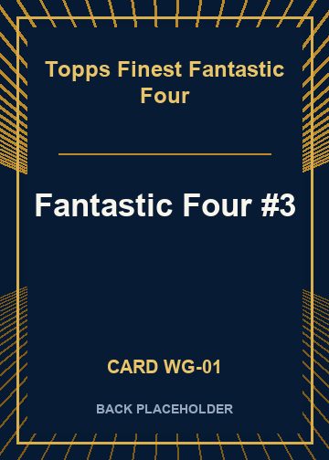 Fantastic Four #3 back card image