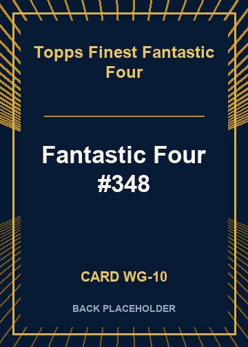 Fantastic Four #348 back card image