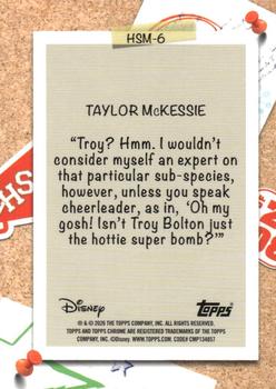 Taylor McKessie back card image