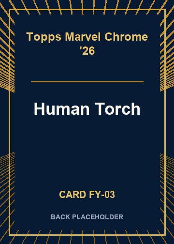 Human Torch back card image