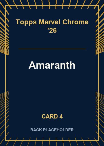 Amaranth back artwork